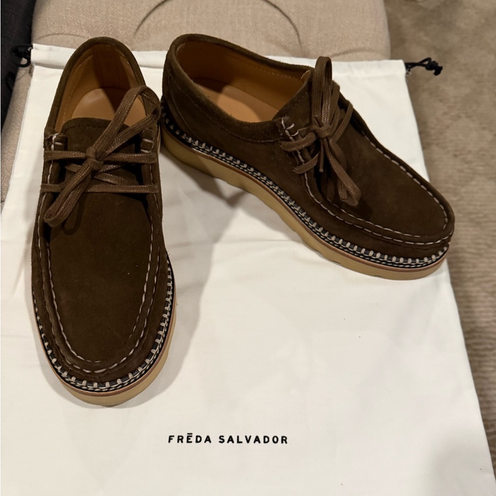 Freda Salvador Brown Moccasins